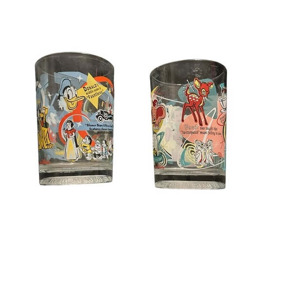 McDonald's Disney World 100 Years of Magic 25th Anniversary Glass Cup se… - Picture 1 of 4